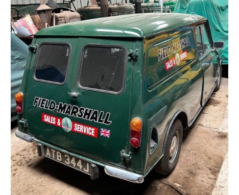 1970 Austin Mini VanRegistration number ATB 344JBritish Racing green998 cc engineGetting scarce to find, this little light co
