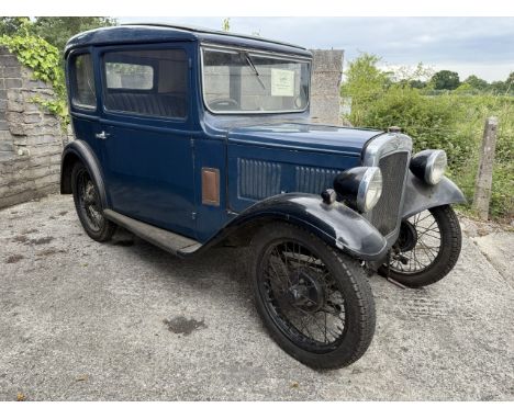 Austin 7 SaloonBeing sold without reserveRegistration number OJ 5475Chassis number TBAEngine number TBABlue over black From a