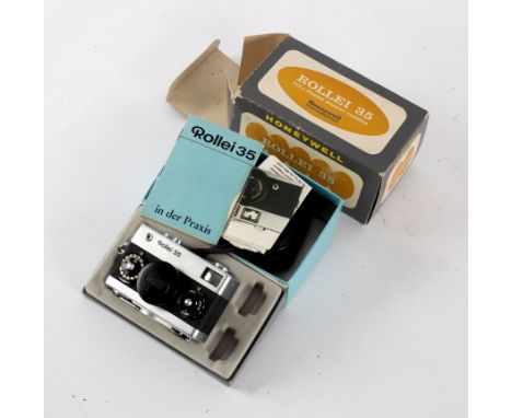 A Honeywell Rollei 35mm camera and case, in its original box CONDITION REPORT: Made in Germany.