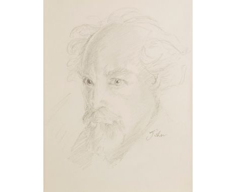 John/Portrait of a Bearded Gentleman/signed/pencil drawing, 22cm x 29cm