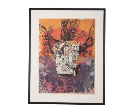 GEOFF LA GERCHE (1940) 'They Sailed for the Land God Gave to Cain' "signed and dated '67 lower right, artists proof, coloured