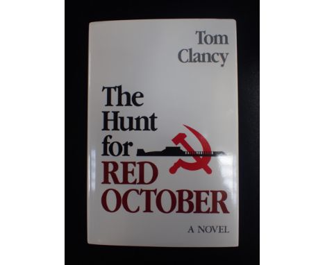 TOM CLANCY: HUNT FOR RED OCTOBER FIRST EDITION, SIGNED 