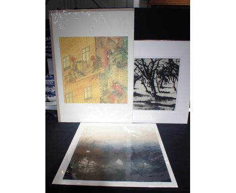 LEONARD ROSOMAN: THE BACKDROP, NEW YORK print, 119/250, 70 x 100cm, with Anja Percival, Street Light' print, and Jackie Hende