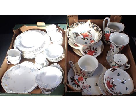 A ROYAL ALBERT 'SATIN ROSE' SERVICE FOR SIX a quantity of James Kent/Old Foley 'Eastern Glory' ware, and a Pallissy American 