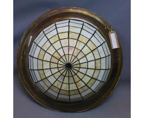 A large Tiffany style ceiling light shade, Diameter 73cm 