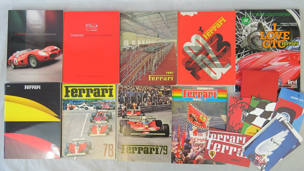 A quantity of Ferrari publications including 'Ferrari Legends & Passion