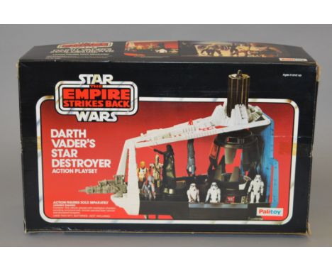 Palitoy Star Wars The Empire Strikes Back Darth Vader's Star Destroyer Action Playset. Appears G-VG, with instructions in VG 
