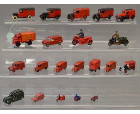 Twenty unboxed Post Office related diecast vehicles in a variety of different scales by Dinky, Corgi, Spot-On, Budgie, Benbro