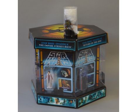 Hasbro Star Wars San Diego Comic Con International 2012 six figure set, boxed and E. Together with a reproduction rocket firi