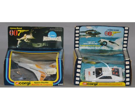 Two boxed James Bond related Corgi Toys, 269 Lotus Esprit, model loose in pack, six missiles attached to sprue and three in s