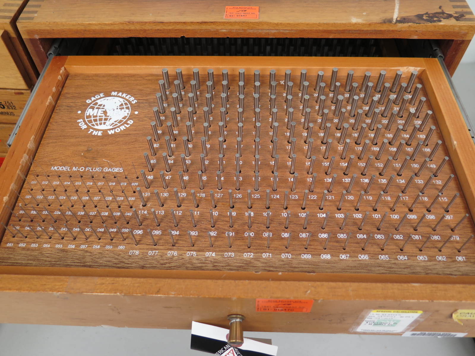 Meyer Pin Gage .011" to .750"