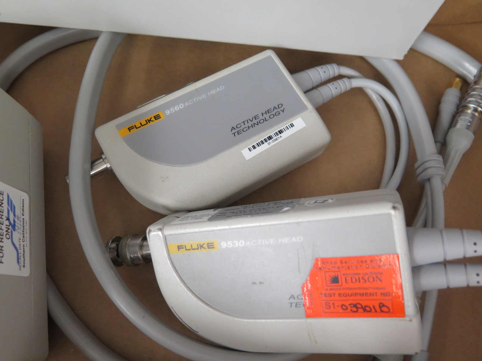 Fluke 9560 and 9530 Active Heads, Fluke 4955 Calibration Adaptor, Fluke