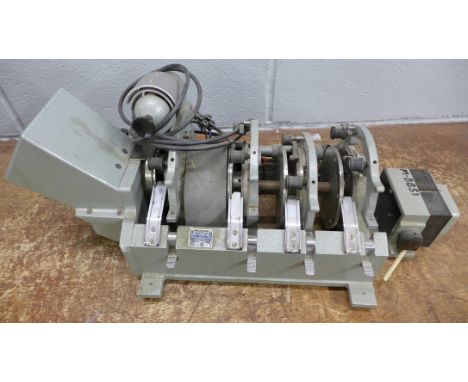 An Acmade 16mm movie splicer film editing machine/projector, serial no. 1497, type F patent no. 1016927