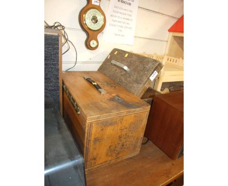 2 WOODEN BOXES AND TOOLS