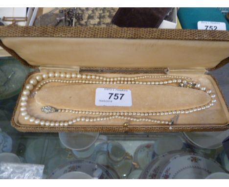 2 'PEARL' NECKLACES