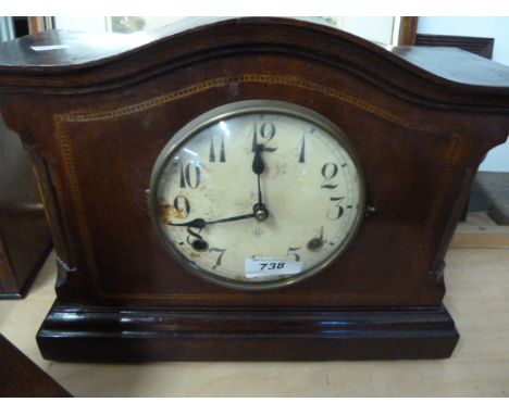 INLAID MANTLE CLOCK