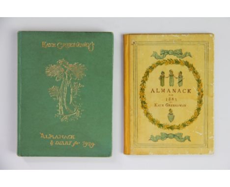 A Kate Greenaway Almanack for 1883, colour illustrations with lithograph boards, George Routledge & Sons; with KATE GREENAWAY