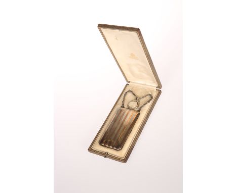 A GEORGE V PARCEL-GILT SILVER CIGARETTE-CASE,&nbsp;BY SAMPSON MORDAN AND CO., LONDON, 1913, oblong, the base and cover each e