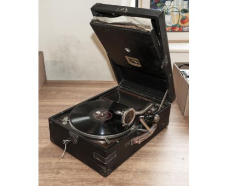 Vintage HMV record player