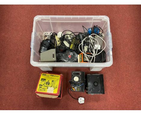 A Box of Model Railway Control Equipment, for spares or repair, untested.