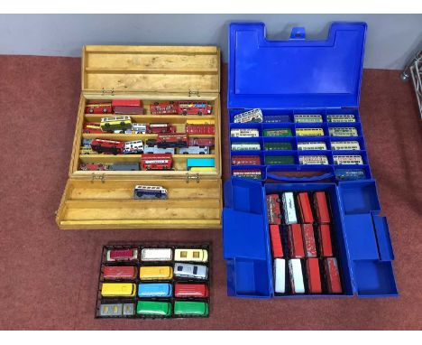 Approximately Seventy Diecast Model Buses by Matchbox and similar including London Bus - BP visco-static, all playworn, vario