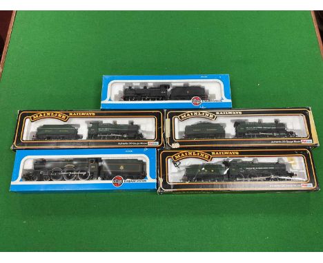Five 'OO' Gauge.4mm Boxed Steam Tender Locomotives, comprising two Mainline Ref No 37900 Class 43XX 2-6-0 Mogul; a Mainline 3