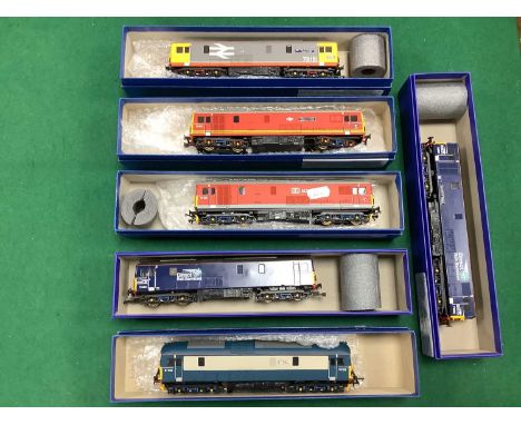 Six Lima 'OO' Gauge/4mm Class 73 Bo-Bo Diesel Locomotives, either re-painted, re-named or re-numbered R/No 731-3 "Ethel"; 731