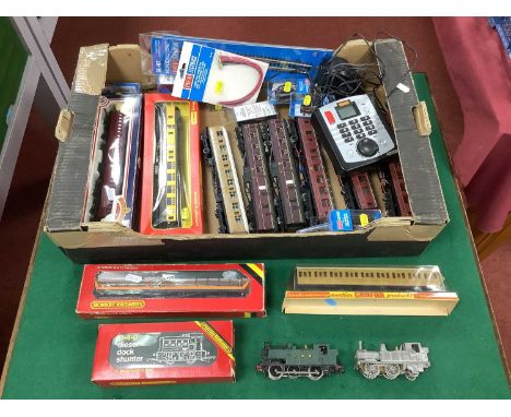 A Quantity of OO Gauge Model Railway Items by Triang, Bachmann, Hornby and other to include a kit built 0-6-0 GWR Tank Locomo