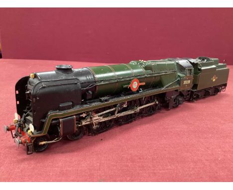A Lawrence Scale Models 'OO' Gauge/4mm Kit Built 4-6-2 Merchant Navy Class Steam Tender Locomotive, BR green "Clan Line" R/No