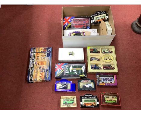 Approximately Forty Diecast Model Vehicles by Lledo, Matchbox, Solido and other. Including Solido Double Decker London Bus (R