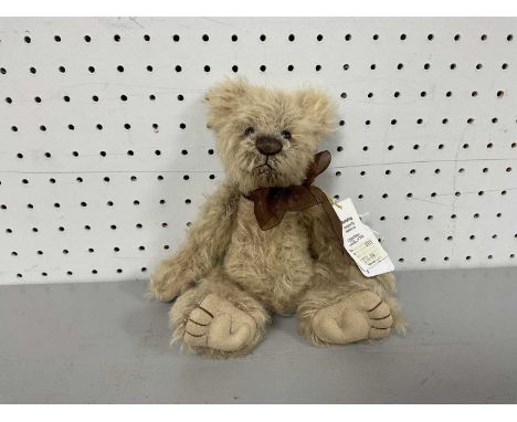 A Charlie Bears Minimo Collection Teddy Bear "Dumpling", Designed by Isabelle Lee. With Tags and Bow Tie. Limited Edition No.