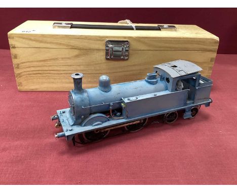 A 'O' Gauge/7mm Kit Built (Class E?) 0-4-4 Steam Tank Locomotive, brass construction built to a very good standard, unpainted