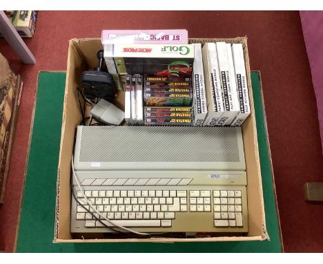 Retro Computing - Atari 1040 STE Home Computer, Mouse, Joystick, Owners Manual. Unboxed. Untested for working order. Together