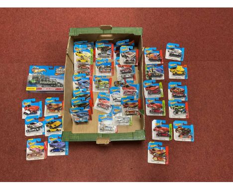 Approximately Forty Mattel Hot Wheels Die Cast Model Vehicles. All In Unopened Original Packaging. Some Duplication Noted.