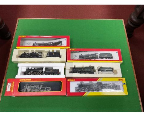 Four Hornby 'OO' Gauge/4mm Boxed Steam Tender Locomotives, Ref No R857 2-6-0 Ivatt Class 2, Ref R2502 4-6-0 Grange Class "Ove