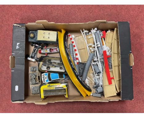 Seven Diecast Model Vehicles / Slot Car by Corgi, Scalextric, Triang, Polistil to include Scalextric 1:32 Rover 3500, Polisti