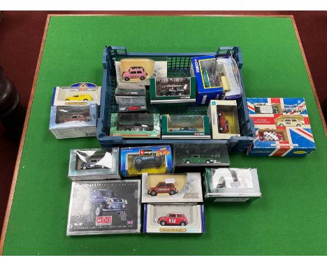 Approximately Twenty Diecast Model Minis by Lledo, Corgi, Cararama, Oxford and other. Mostly 1:43rd Scale. Boxed.