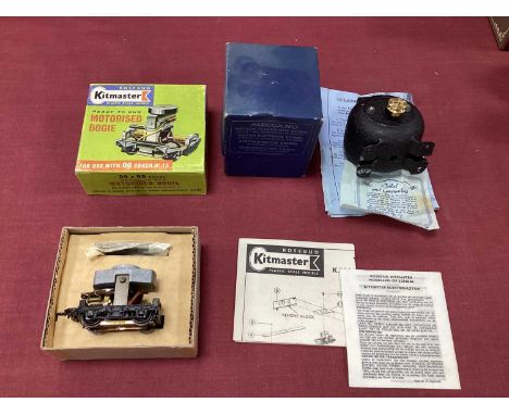 A Meccano EO20 Electric Motor. Boxed. Plus A Kitmaster Motorised Bogie boxed.