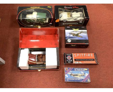 Three 1:18th Scale Diecast Model Vehicles by Guiloy, Solido, Maisto including Guiloy 'Topline' BMW 327 Cabrio (1937). Corgi T