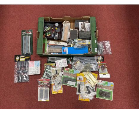A large quantity of British N gauge scenic accessories by Knightwing, P&amp;D Marsh, Peco, Graham Farish and others including
