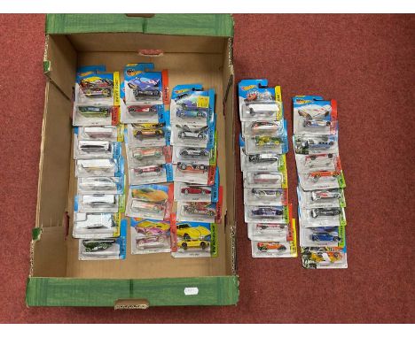 Approximately Forty Mattel Hot Wheels Die Cast Model Vehicles. All In Unopened Original Packaging. Some Duplication Noted.