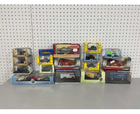 Twenty One 1:76th Scale Diecast Model Lineside Vehicles by Oxford, Corgi, Pocketbond and other including Hornby #R7014 Horse 