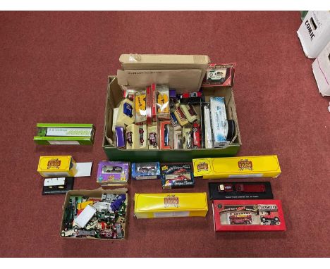 Approximately Eighty Diecast Model Vehicles by Corgi, Matchbox, Lledo, Atlas Editions and other. To include Models Of Yestery