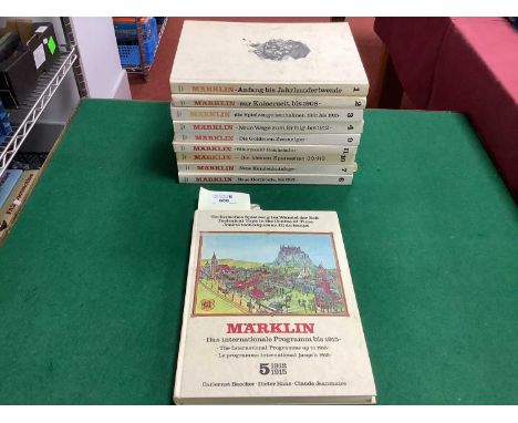 Ten Facsimile German Marklin Catalogues. Comprising of Numbers 1-7, No.9, No.10, No.11.