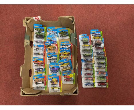 Approximately Forty Mattel Hot Wheels Die Cast Model Vehicles. All In Unopened Original Packaging. Some Duplication Noted.