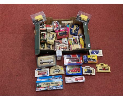 Approximately Thirty Diecast Model Vehicles by Corgi, Atlas Editions, Lledo, Matchbox and other. To include Atlas 1:43 Al Cap