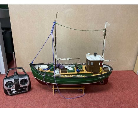 A Battery Operated 'Ready To Run' Radio Controlled Model of a Fishing/Lobster Boat by Thunder Tiger. 'Catherine' SFB 5300. Fe