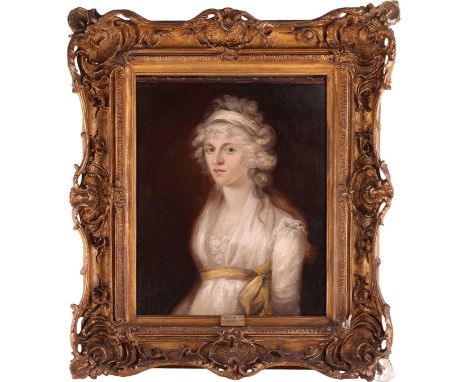 British School (Early 19th Century)Portrait of a Lady Dressed in Whiteoil on canvas61 x 50.5 cm, framed 91 x 80 cm