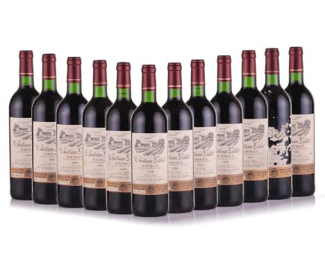 Twelve bottles of 1998 Chateau Gillet Bordeaux, Medaille D'Or Recolte 1988, individually numbered.