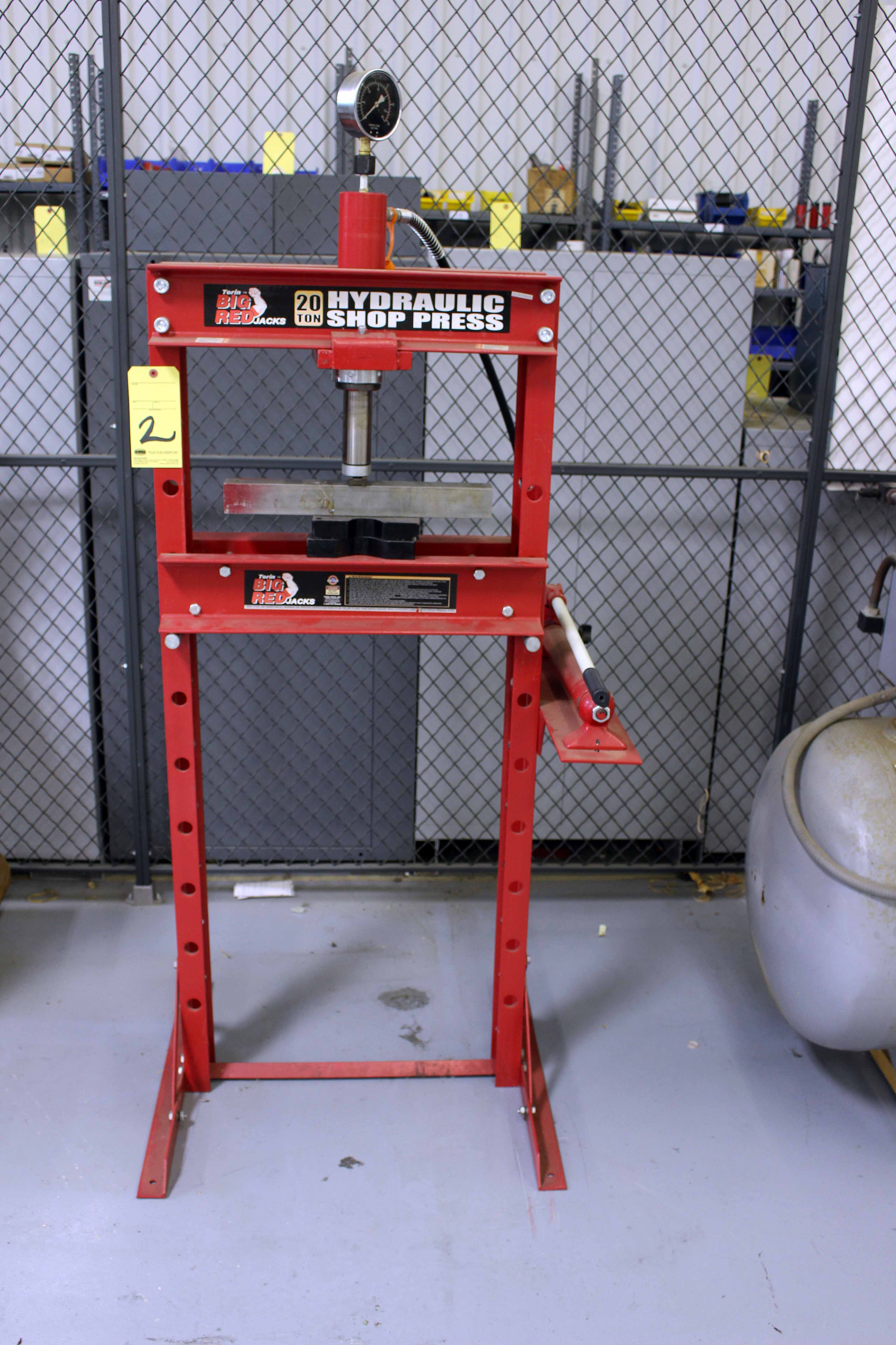 Hydraulic Shop Press Torin Big Red 20 T Cap